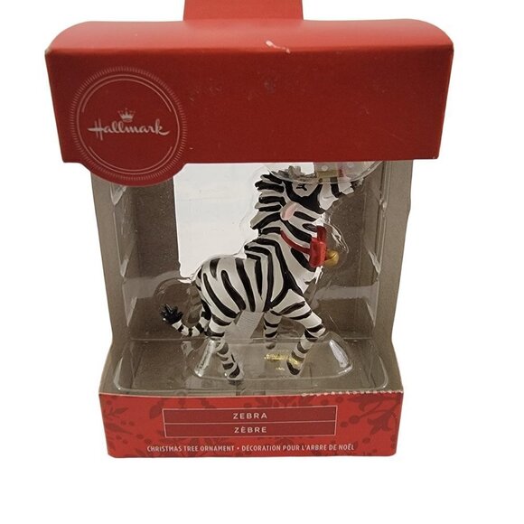 HALLMARK Keepsake ZEBRA Animal Gift Holiday Christmas Tree Ornament  - NEW - Picture 9 of 11